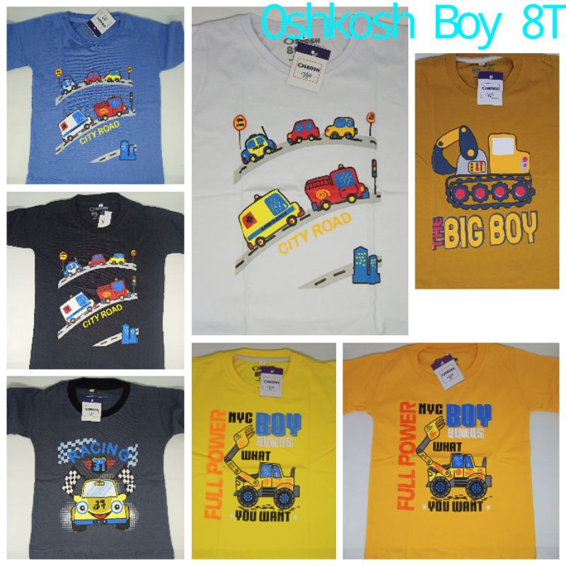 Kaos Anak  Oskosh Cowok Cewek Murah BOLEH Pilih Warna dan Motif