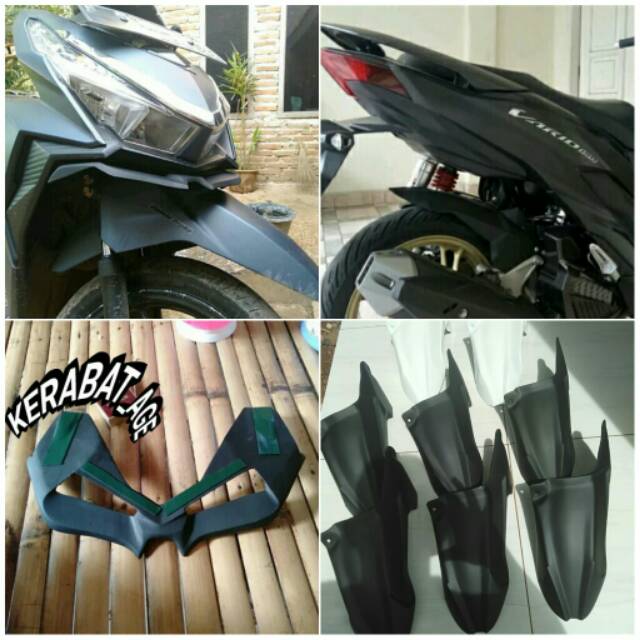 Aksesoris vario 150 / 125 Led Paket Hemat 2pcs Winglet &amp; Spakbor kolong vrio