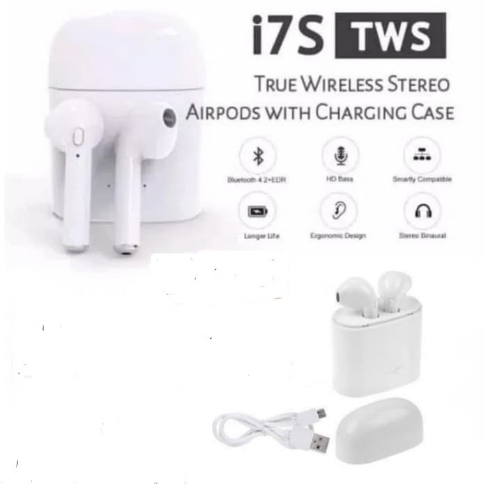 HEADSET BLUETOOTH I7S TWINS Q10S / EARPHONE / HANDSFREE