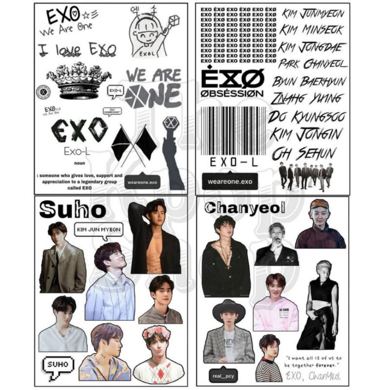 

EXO STIKER SET