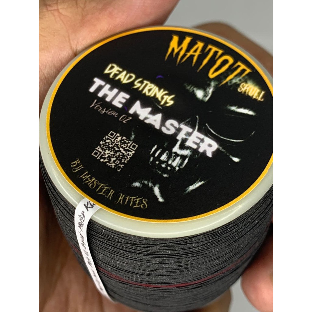 Gelasan MATOT Skull Dead String The Master Version 02 Senar mati Putih Size 022 2000 Yard Tajam