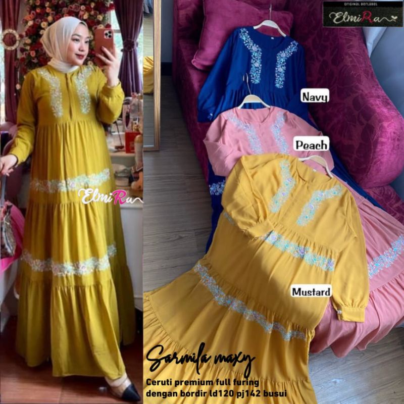 SARMILA MAXY BY ELMIRA (DRESS MUSLIMAH) Dress wanita rekomended