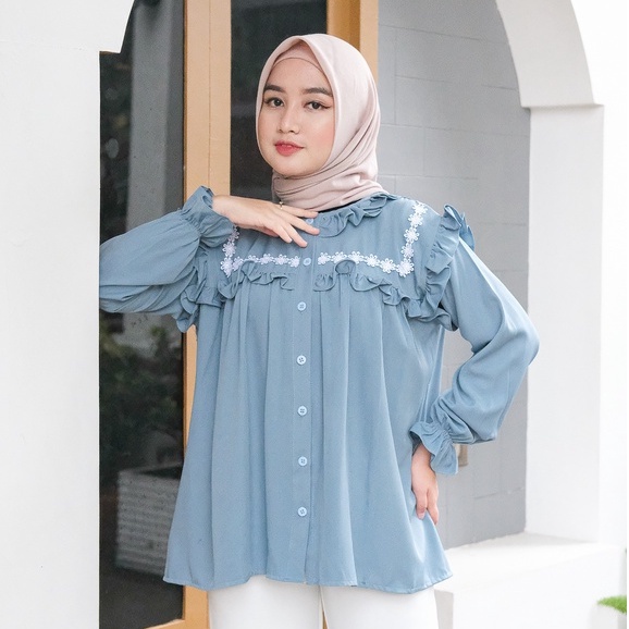 DEMEN OUTFIT - Rena Blouse / Baju Wanita Lebaran 2026 / Outfit Wanita Terbaru