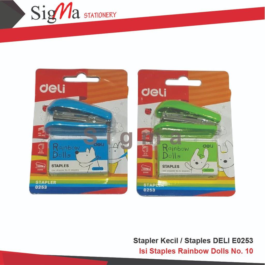

Staples / Stapler Mini DELI E0253 Rainbow Dolls No. 10 E0253 (Pcs)