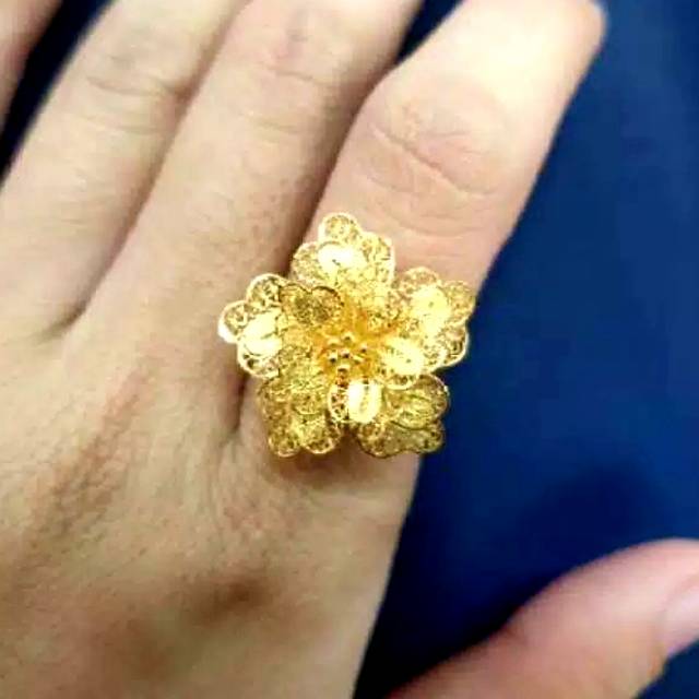 Cincin Kendari Handmade Emas asli model Variasi
