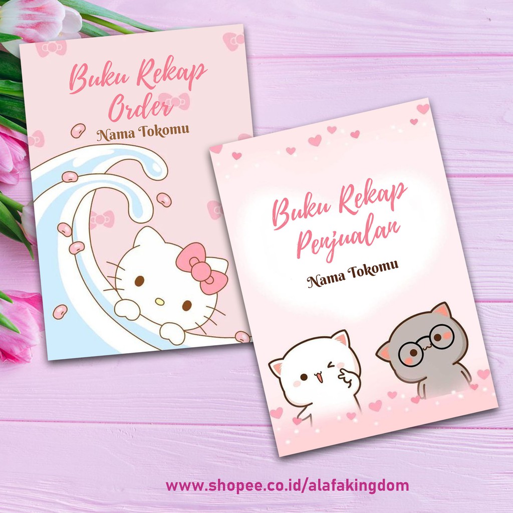 

AlafaKingdom 024-025 Buku Rekap Order / Buku Catatan Penjualan Online Shop / Buku Rekap Stock