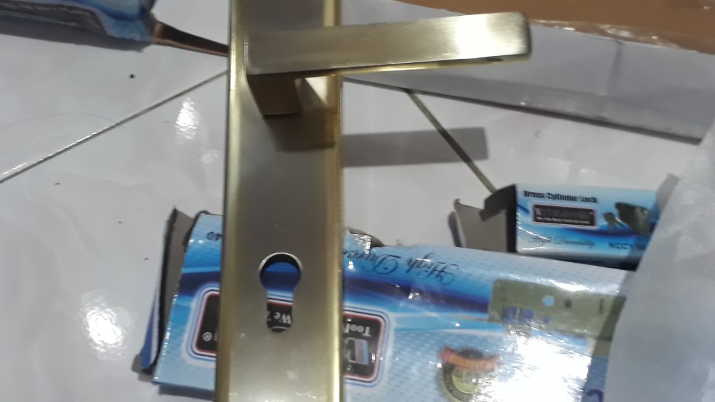 Kunci Pintu Set Besar 703 - Gold & Nikel Plate . Gp & Np . Weldom