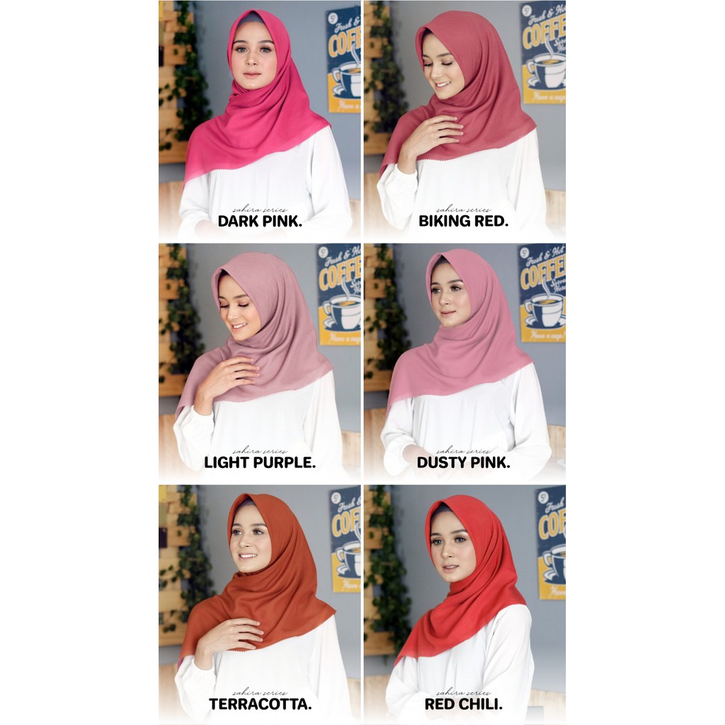 Sahira Hijab Polos Laser Cutting