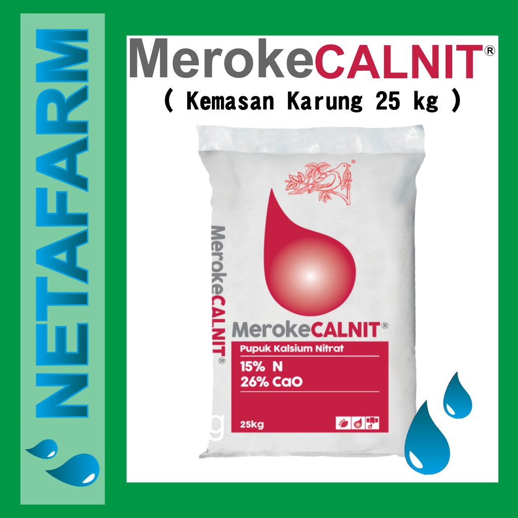 Pupuk Meroke Calnit kemasan pabrik karung 25 kg