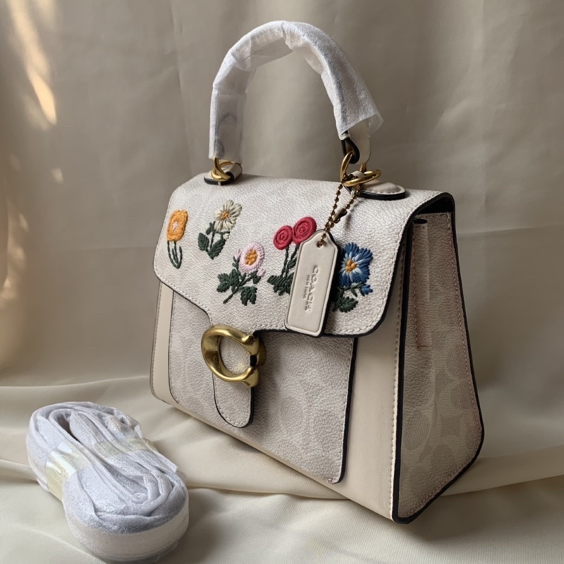 COACH TABBY 20  FLOWER MOTIF