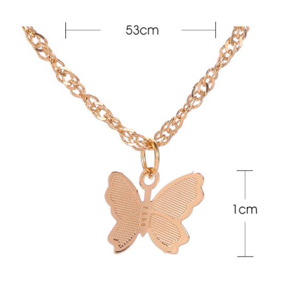 kalung kupu-kupu small fresh butterfly necklace (2J3) jka194