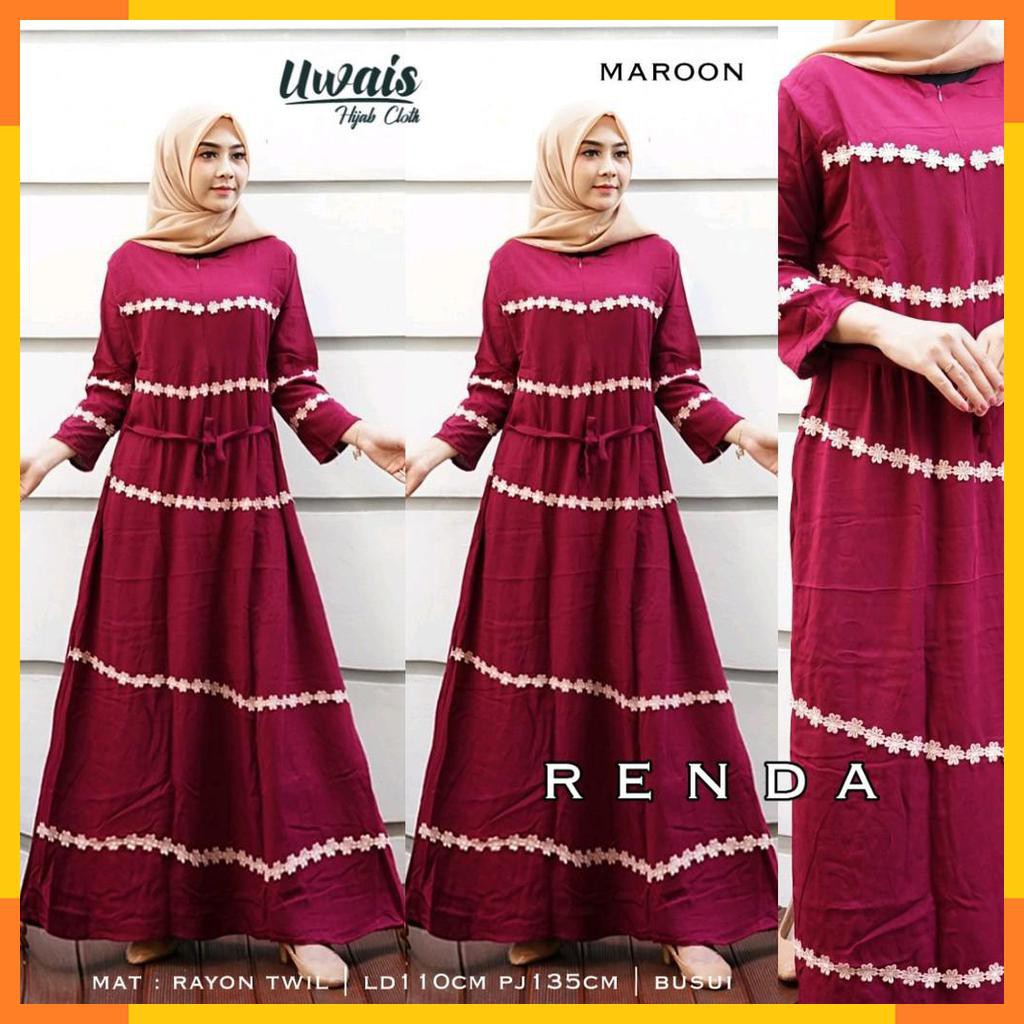 DRESS GAMIS. RENDA MAXY. FASHION MUSLIM WANITA. BY UWAIS