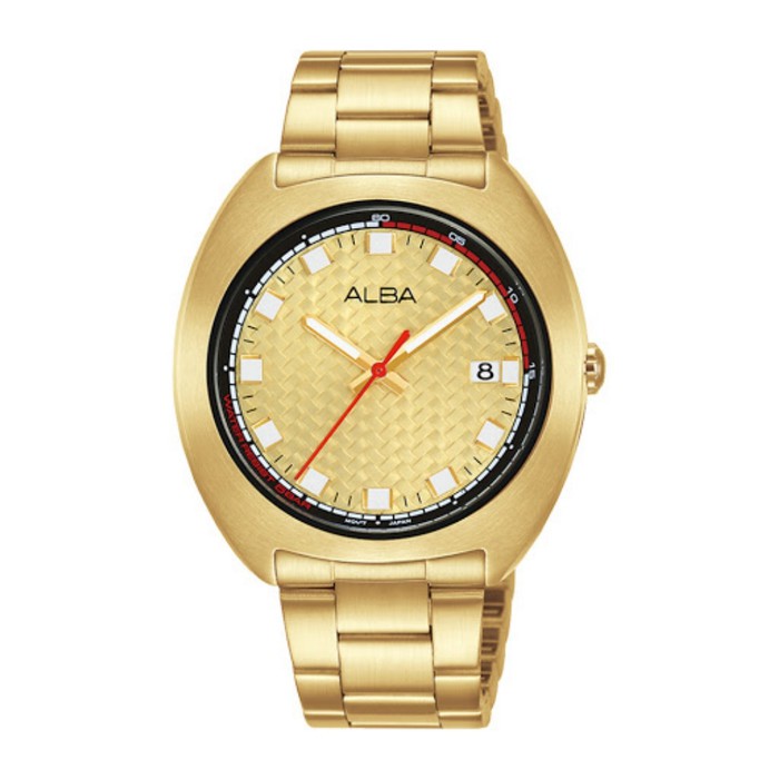 Jam Tangan ALBA Pria Men AS9K80X1 AS9K80 Gold Original