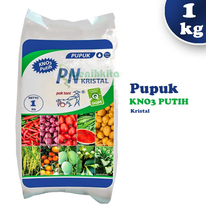 Pupuk KNO3 Putih 1kg Pak Tani