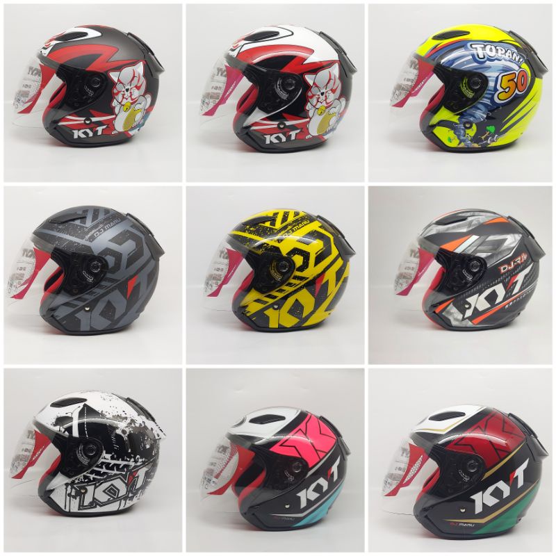 Helm Half Face | Kyt DJ Maru Motif Original SNI DOT