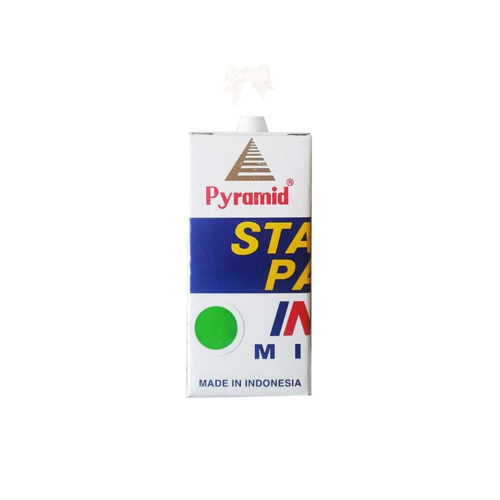 

Kekinian [HIJAU] Tinta Stampel 30 cc PYRAMID / stamp pad ink mini / refill cap Keren