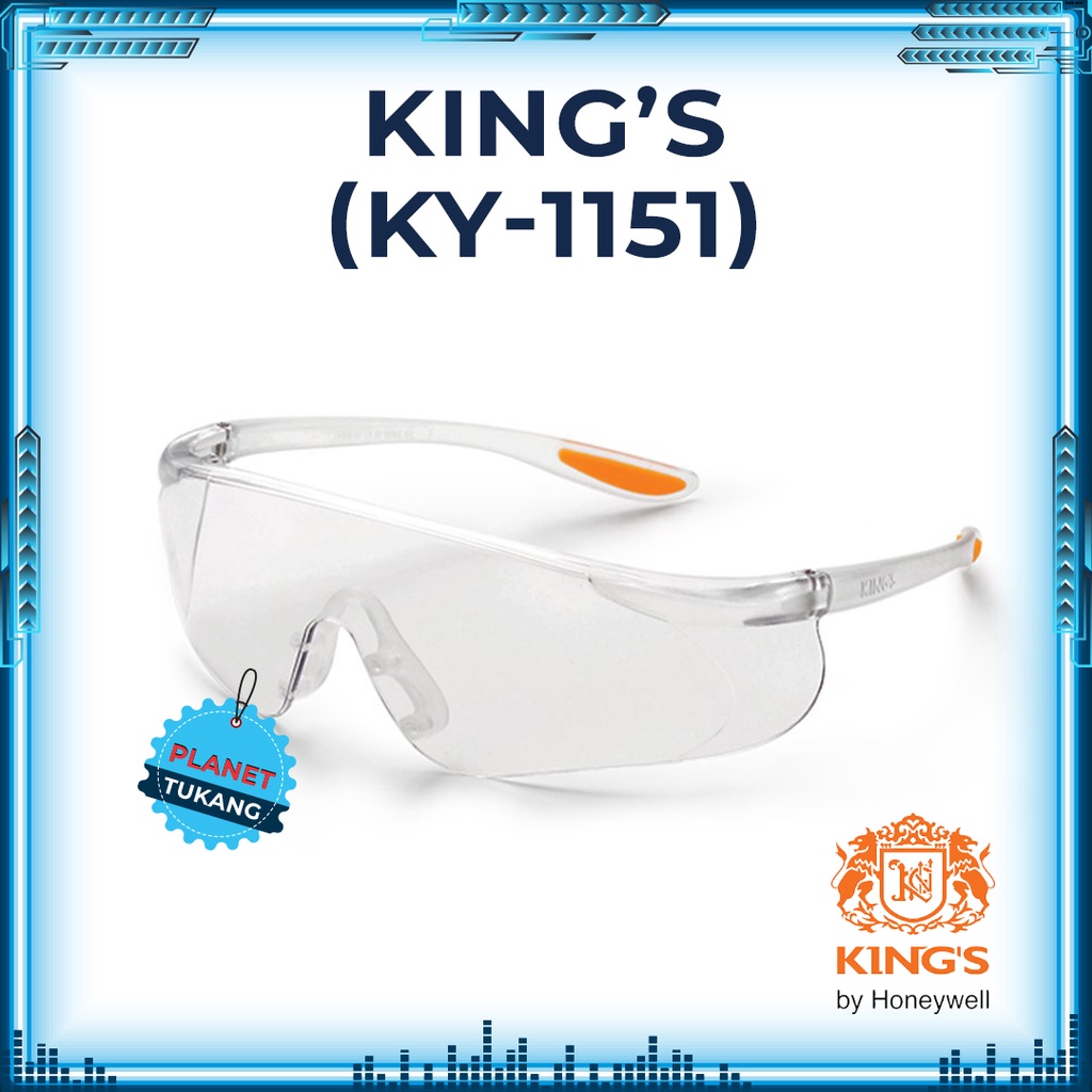 Kacamata Kings ORI  King’s KY1151 Clear Safety Glass KY 1151 Eyewear ky 1151