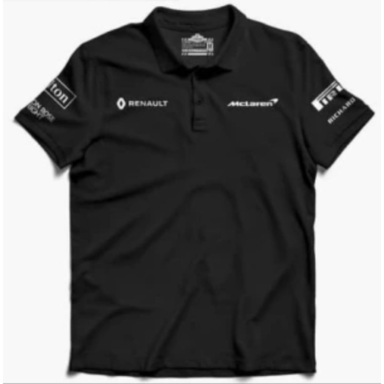 Polo shirt Kaos Kerah Pria McLaren Renault