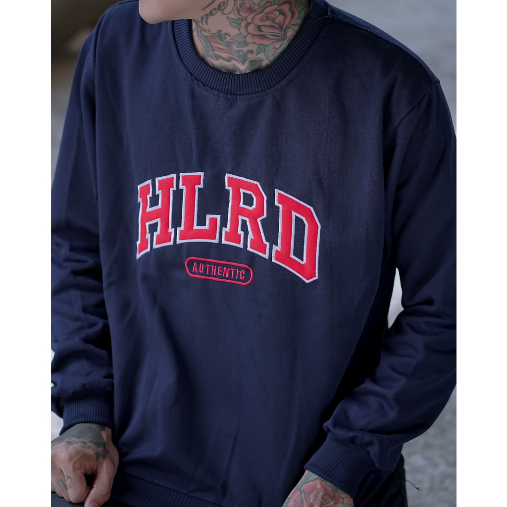 AUTHENTIC HOLYRIDER SWEATER NEVY // Sweatshirt Sweater Bordir Original