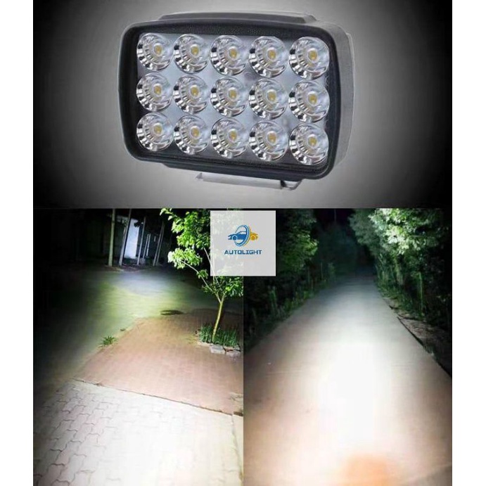 Lampu Tembak Sorot LED Motor Work Light Cree 15 mata /15LED 12 VOLT