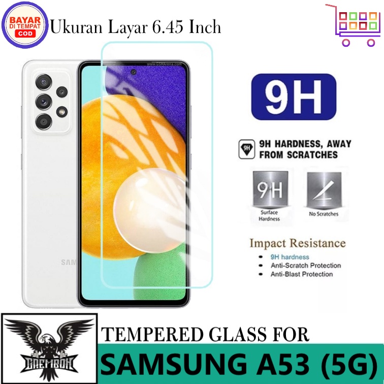Promo Tempered Glass Samsung Galaxy A53 (5G) Free Anti Gores Layar Kaca Bening Anti Bekas Sidik Jari