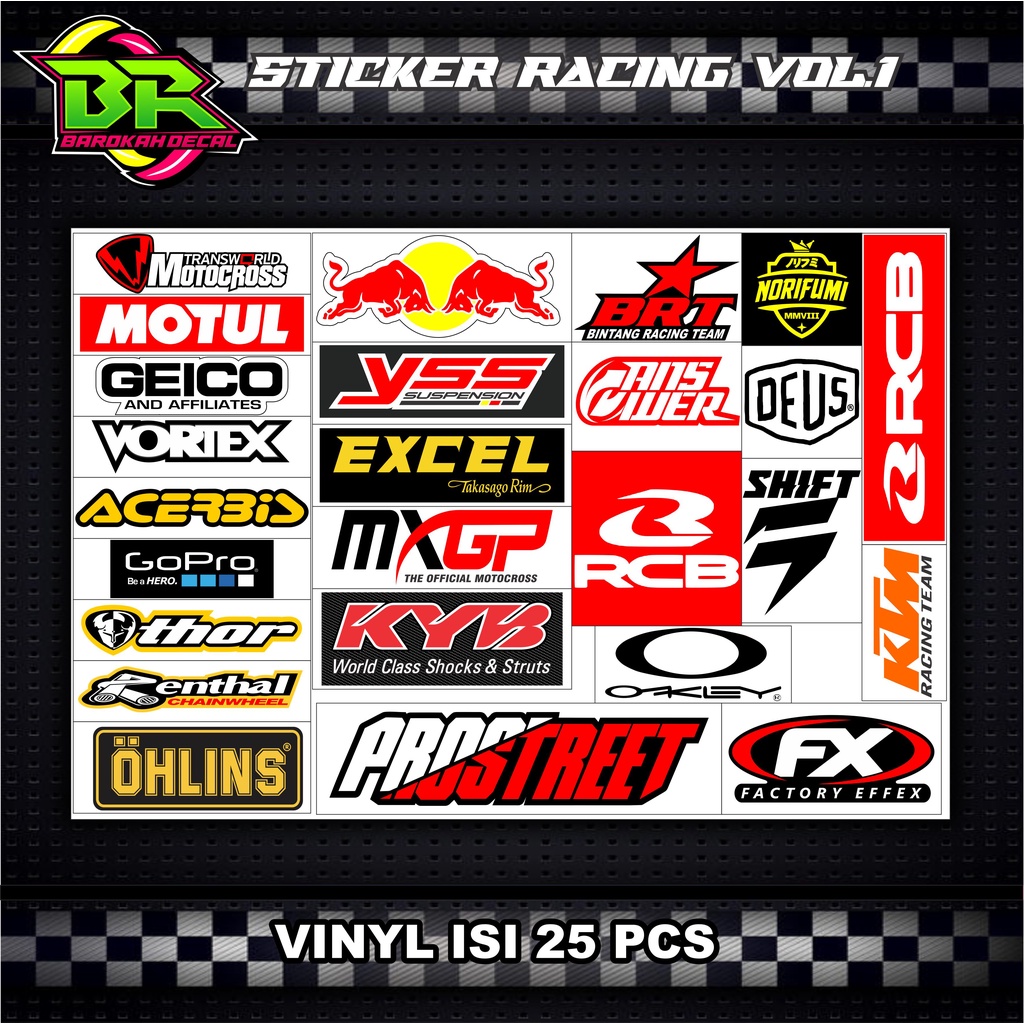 Sticker Racing Pack Stiker Motor