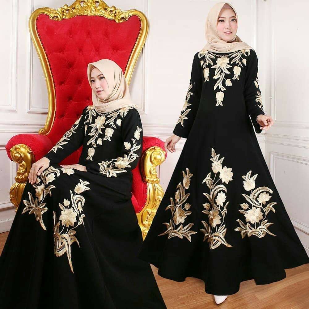 Abaya Turkey Hitam | Shopee Indonesia