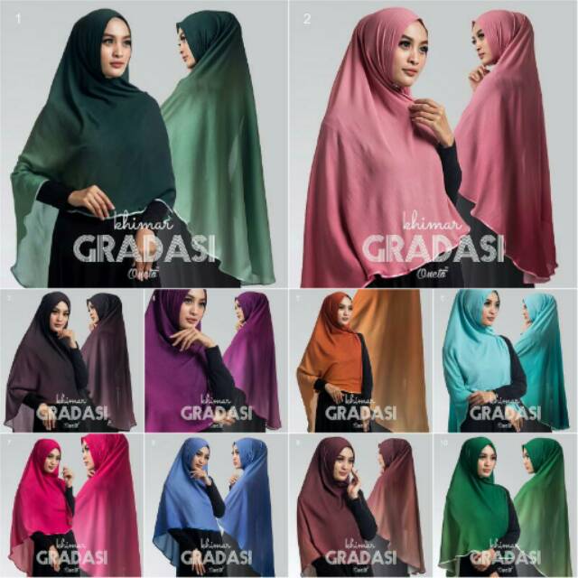 gradasi khimar