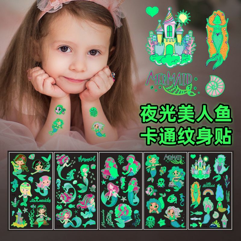 Sticker Tatto Anak Glow In The Dark - Stiker Tato