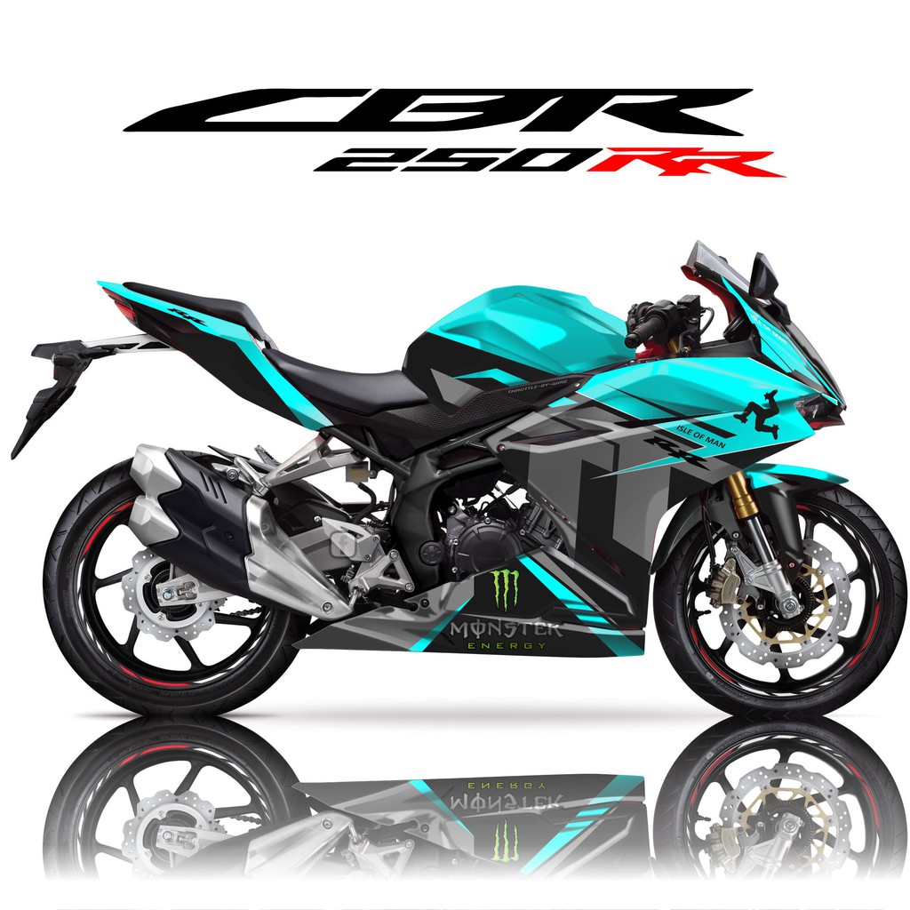 Decal Honda Cbr 250 Rr Isle Of Man Sky Blue Tosca Limit Series Terbaru Real Picture Shopee Indonesia