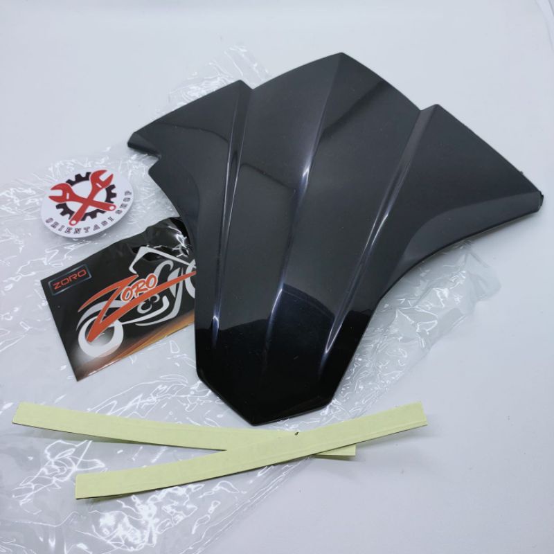 Visor atau winsil hitam dan carbon kilat vario 110 fl led