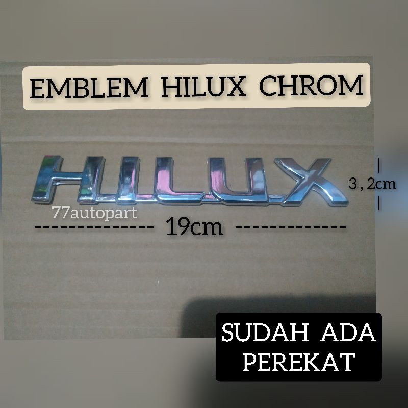 Emblem logo hilux chrom