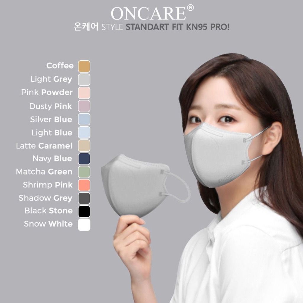 MASKER KN95 PRO ONCARE WARNA 5 PLY ISI 10 PCS