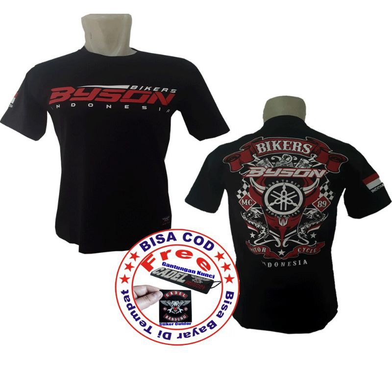 T-shirt Distro yamaha Byson Baju motor yamaha Byson Kaos bikers yamaha Byson