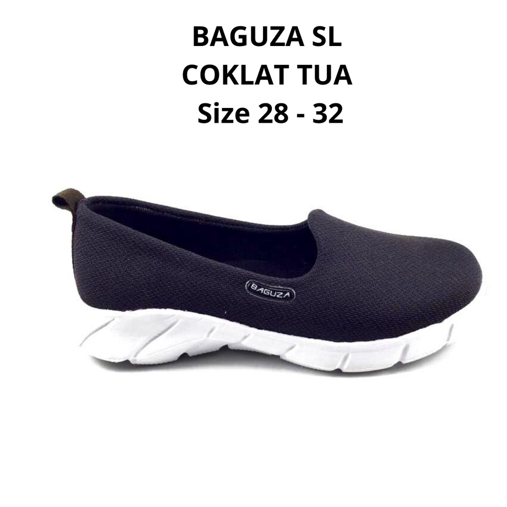 BISA COD - SEPATU SLIP ON PHYLON ANAK SIZE 28-32 COKLAT - SEPATU SLOP RINGAN PEREMPUAN - SEPATU SLIP