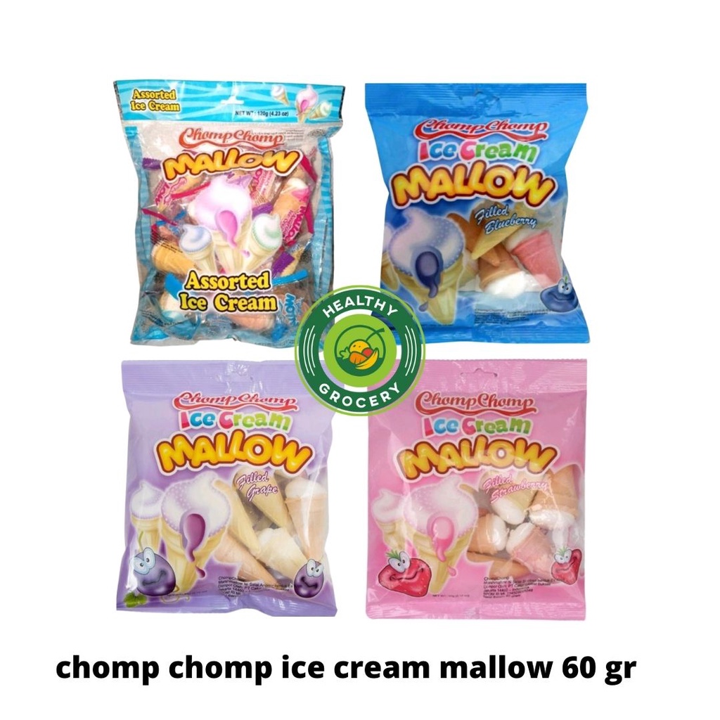 

Chomp Chomp Ice Cream Mallow 60gr / Marshmallows All Varian / PERMEN MURAH / MARSHMELLOWS/ MARSHMALLOW / MELLOW