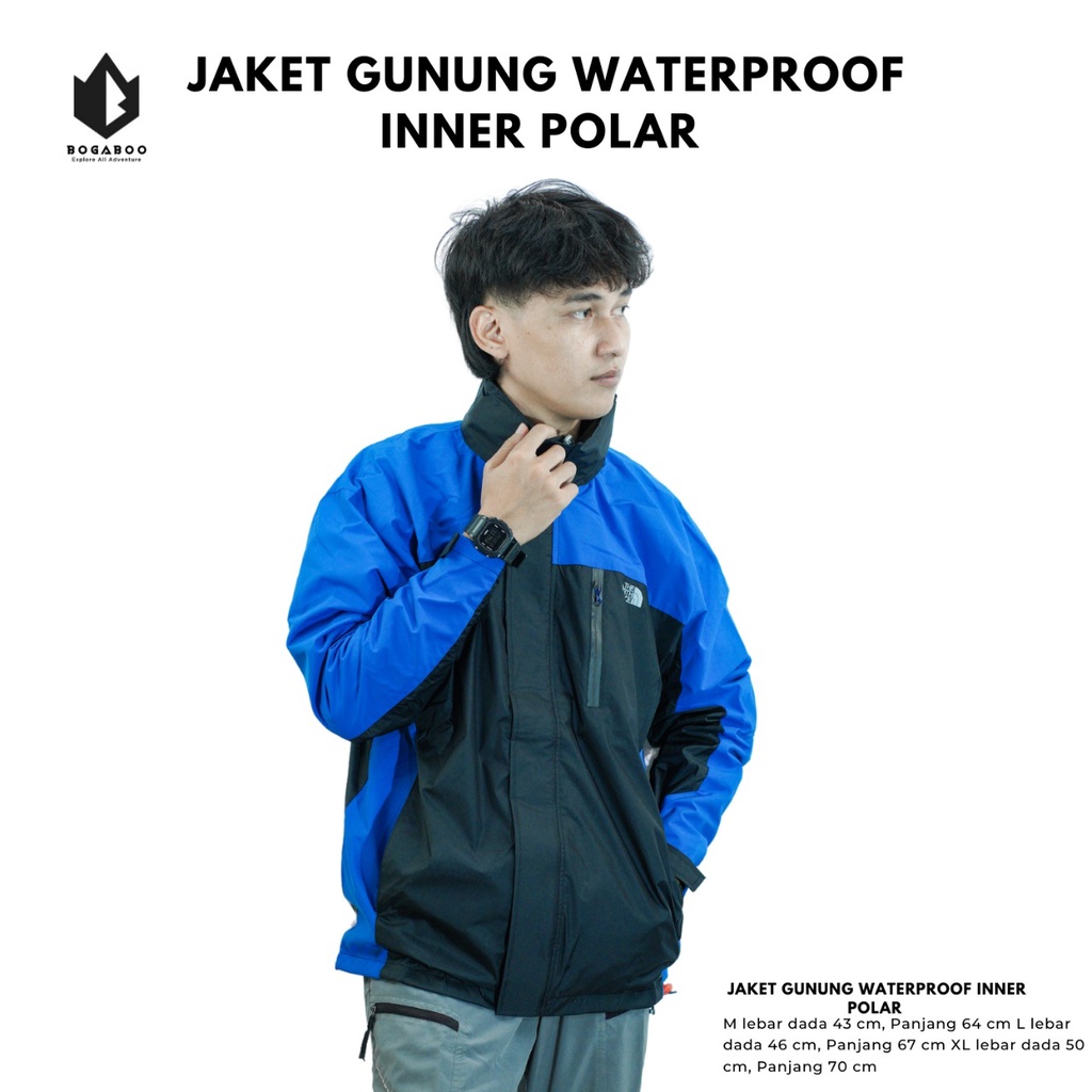 Bisa [COD] Jaket Gunung Waterproof - Jaket Outdoor Windbreaker - Jaket WP - jaket gunung - jaket outdoor