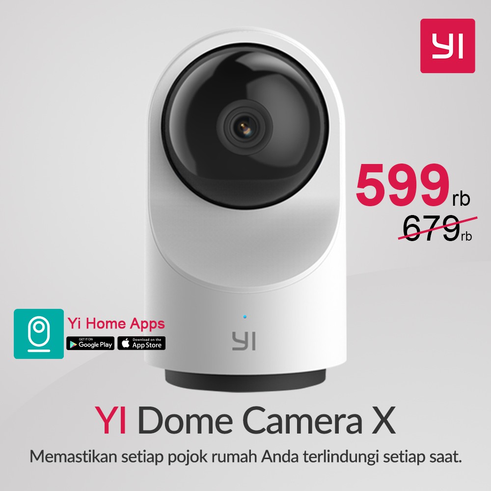 Yi Dome X Xiaoyi Wifi IP Camera CCTV Full HD1080p International Version