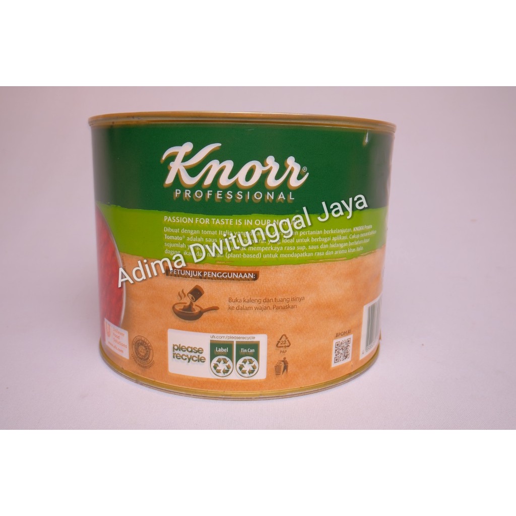 Tomato Pronto Sauce Knorr 2 kg / Saus Tomat Itali