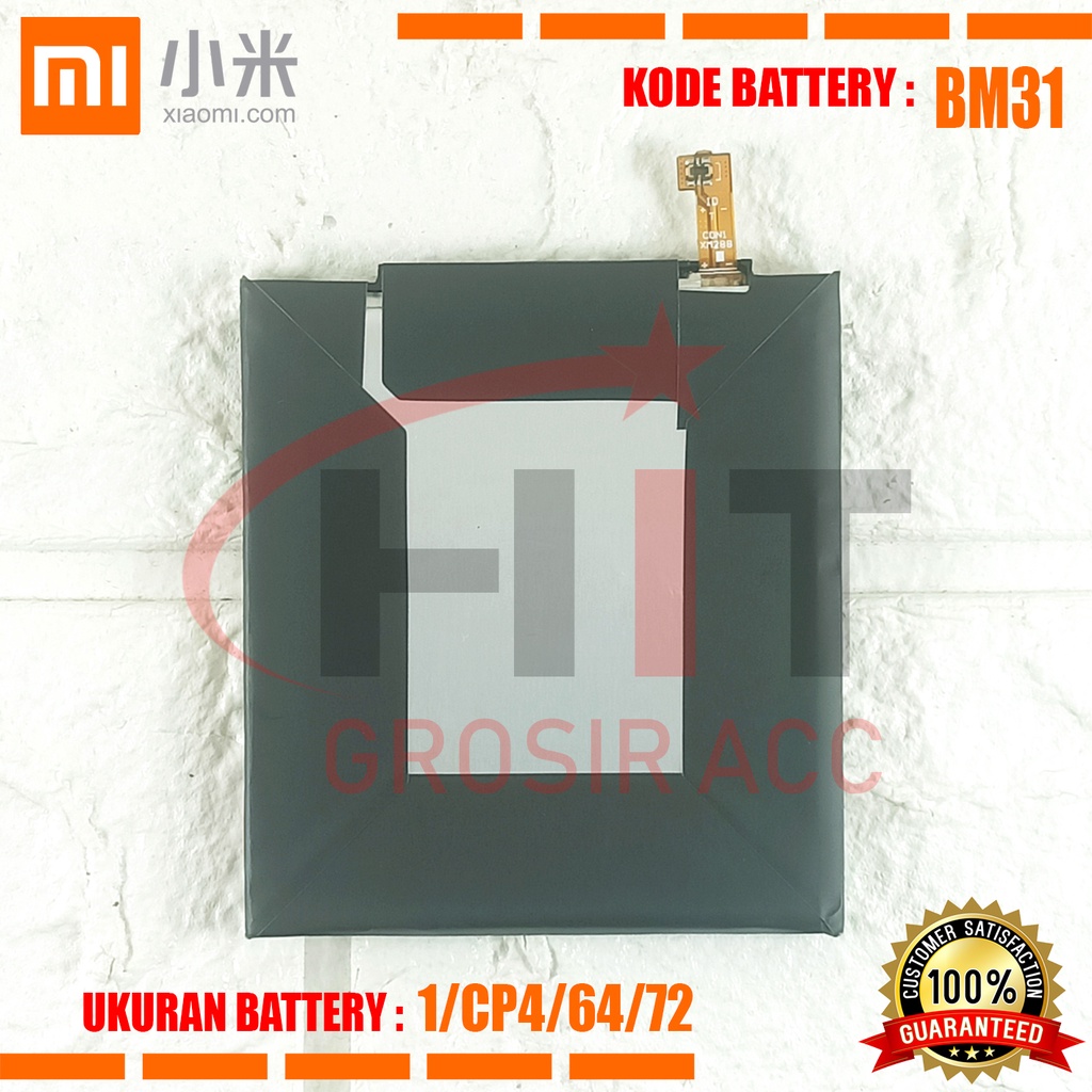 Baterai Battery Original XIAOMI BM-31 / BM31 / Mi3 / MI 3