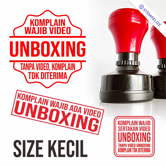 

Stempel Unboxing / Video Unboxing Ukuran Kecil