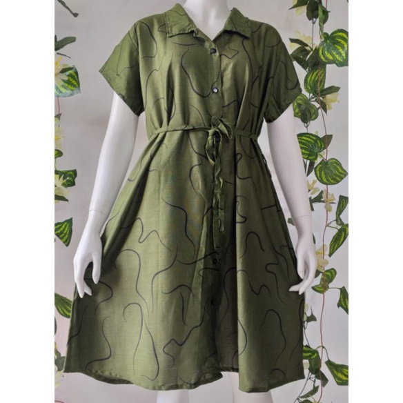 Dress Bali Kancing Jumbo