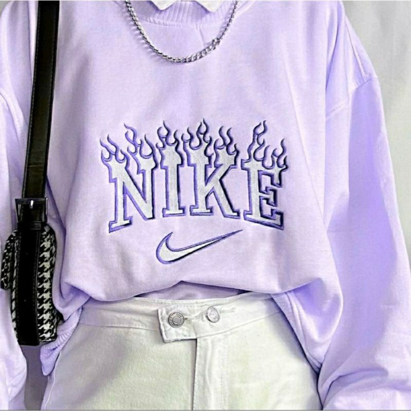 NIKE FIRE SWEATER WANITA OVERSIZE BAHAN FLEECE