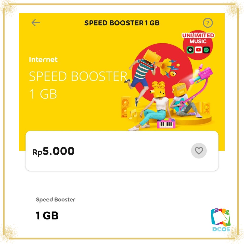 Indosat Extra Kuota 1gb Murah Speed Booster 24 Jam Shopee Indonesia