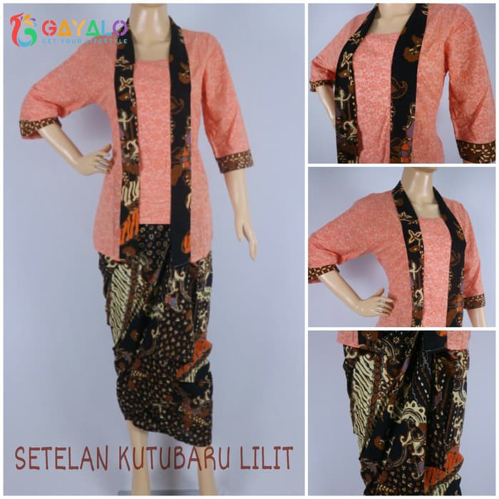 KEBAYA KUTUBARU LILIT/KUTUBARU EMBOS SET/ROK LILIT BATIK/SALE KUTUBARU