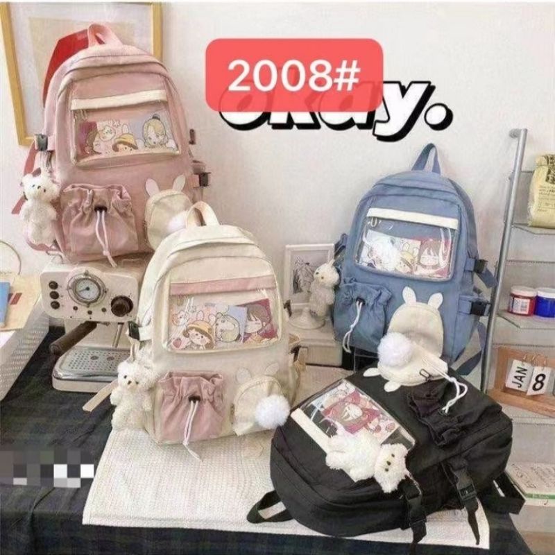 RANSEL IMPORT BTS TREND USB PORT TERLARIS TERMURAH