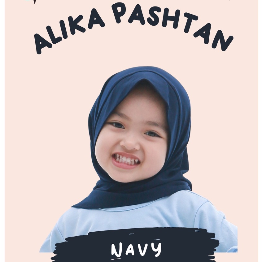 Jilbab Anak Pashtan Alika / Kerudung Instan Anat Daily Lace / Kerudung Anak Perempuan Cantik / Jilbab Anak Perempuan Polos Aiska Hijab Bayi 1-5 Tahun