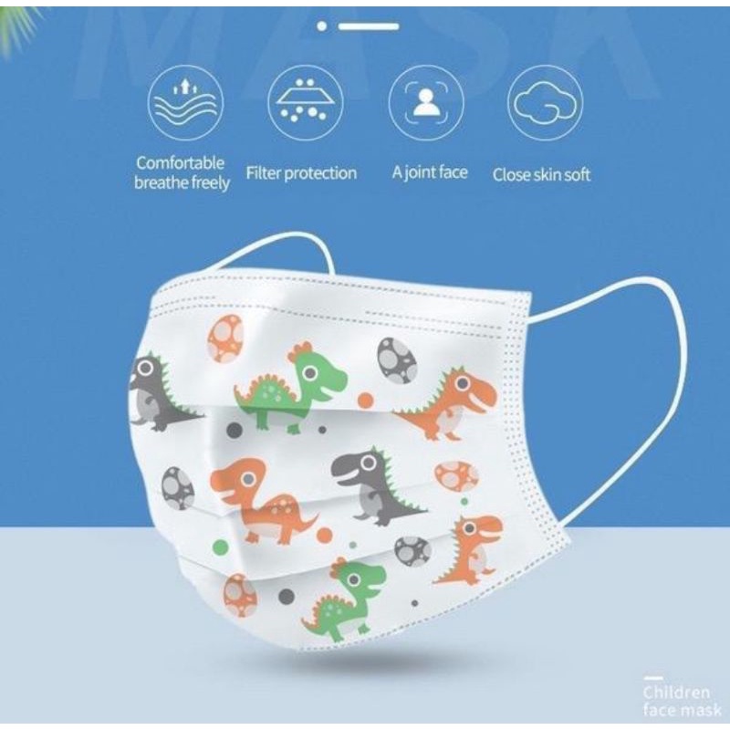 ✨MASKER ORLEE ANAK MEDIS EARLOOP ( 50PCS/BOX)✨