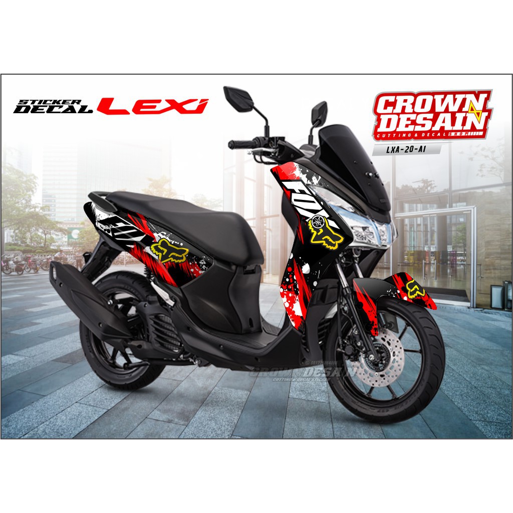 Jual PROMO TERBARU Decal Fullbody Yamaha Lexi Stiker Motor Lexi Sticker Decal Lexi Merah Indonesia Shopee Indonesia