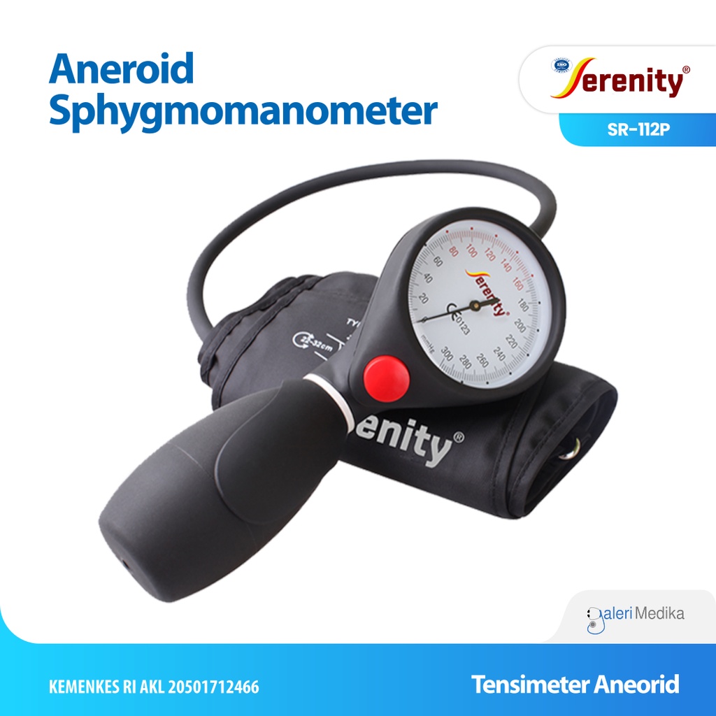 Tensimeter Aneroid Serenity SR-112P - Alat Ukur Tekanan Darah